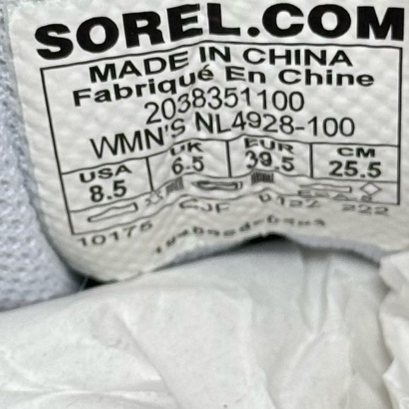 Sorel Out n About Sport Wedge Sneaker Suede Leather White Seat Salt - Picture 8 of 9